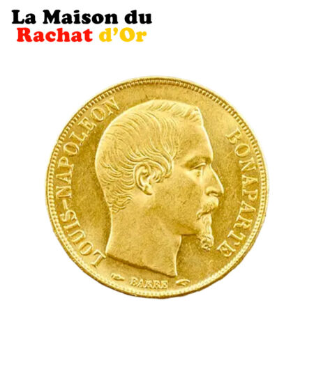 Pièce 20 Francs Or Louis Napoléon Bonaparte - 1852
