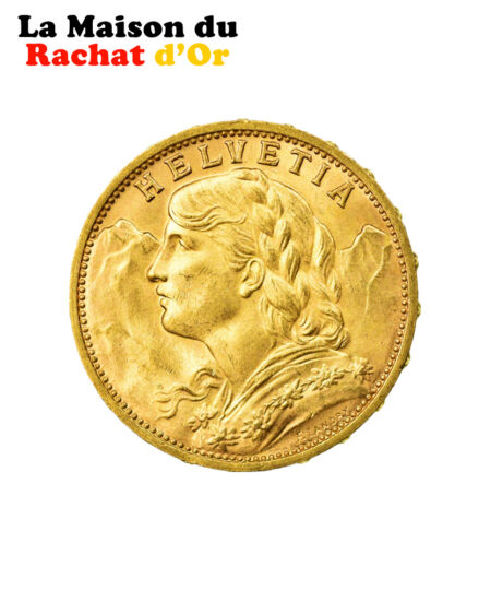 Pièce 20 Francs Helvetia Or - 1930