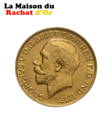 Pièce Souverain Or George V - 1913
